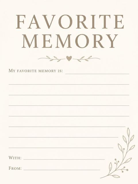 Memory card in the Taupe Oversized Typography 45th Birthday design