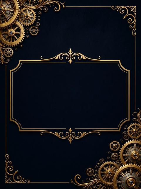 Place card in the Gold Clockwork Navy 16th Birthday Invitation design