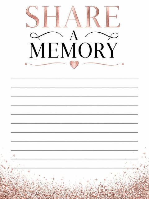 Memory card in the Rose Gold Foil 70th Birthday design
