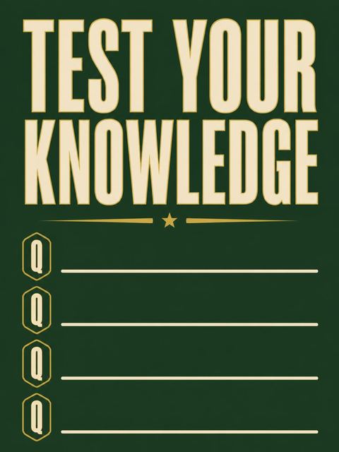 Couples trivia card in the Deep Green Tavern Pub 55th Birthday design