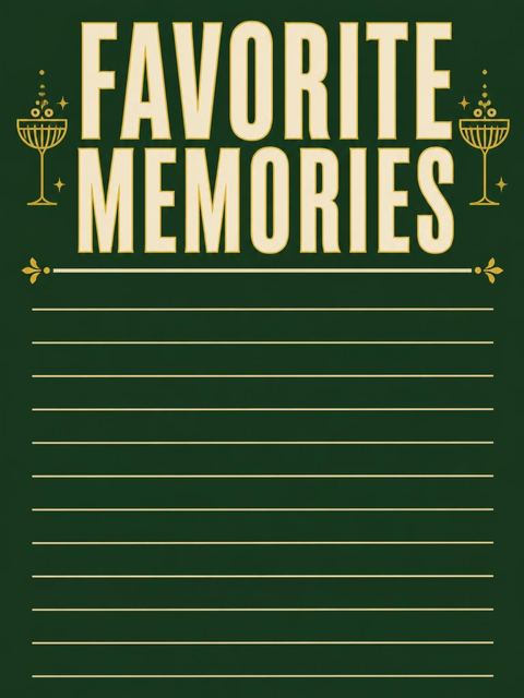 Memory card in the Deep Green Tavern Pub 55th Birthday design