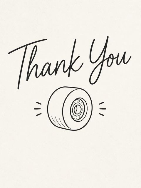 Thank-you flat in the Minimalist Typography 11th Birthday Invitation design
