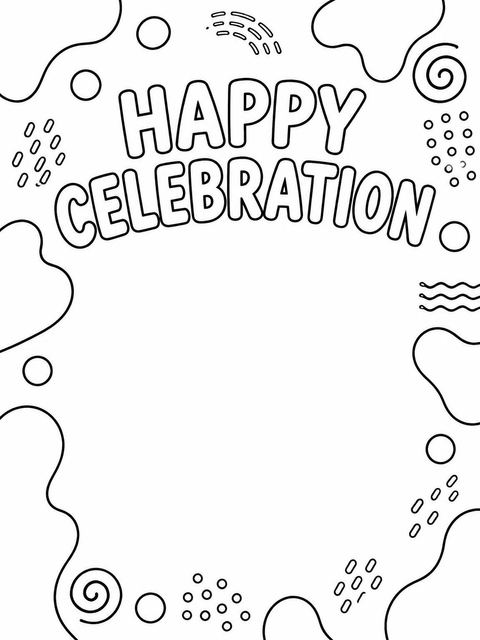 Coloring sheet in the Pastel Abstract Pattern 13th Birthday Invitation design