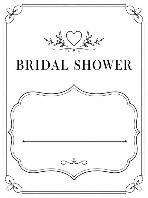 Place card in the Minimalist Black Script Bridal Shower design