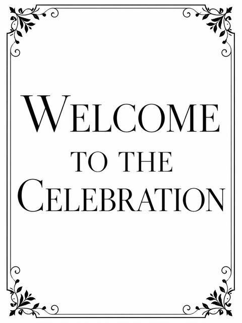 Welcome sign in the Minimalist Black Serif 18th Birthday design