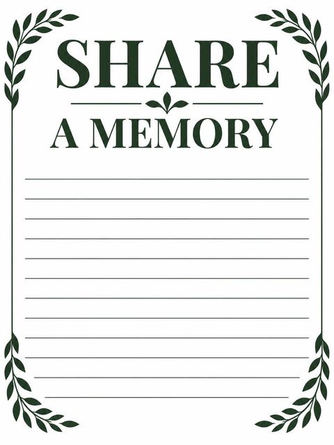 Memory card in the Minimalist Black and Green 50th Birthday design