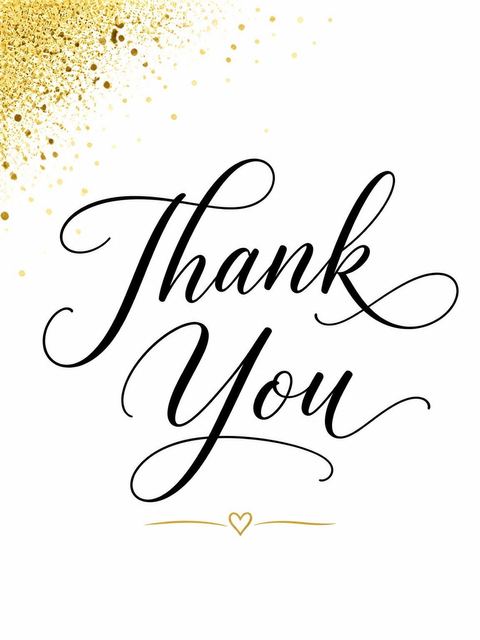 Thank-you flat in the Gold 3D Numeral 18th Birthday design
