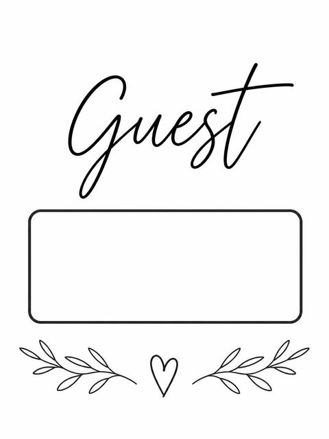 Place card in the Minimalist Black and White Sweet Sixteen design