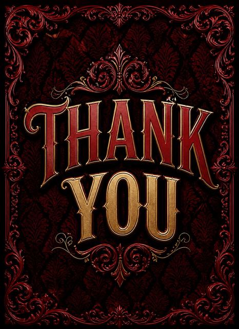 Thank-you flat in the Red Leather 40th Baroque Milestone Birthday design