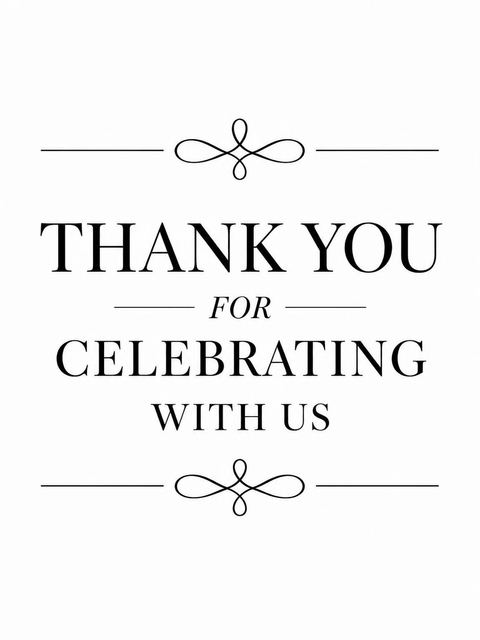 Thank-you flat in the Minimalist Black Serif 18th Birthday Invitation design