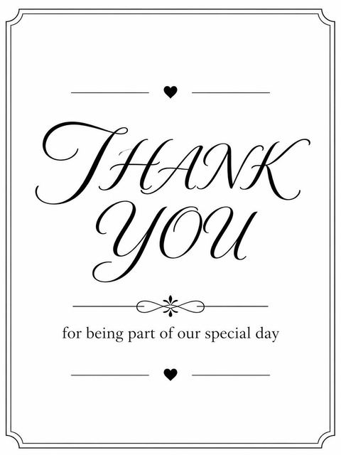 Thank-you flat in the Monochromatic Monogram Minimalist 25th Birthday Invitation design