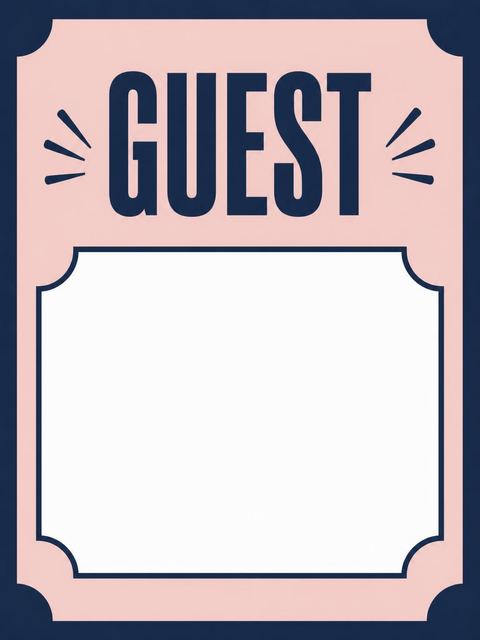 Place card in the Navy and Blush Typographic 16th Birthday design