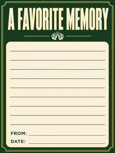 Memory card in the Forest Green Block Typography 55th Birthday design
