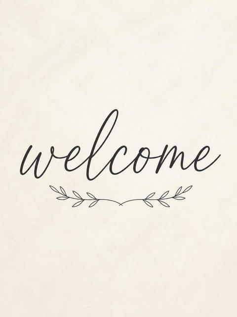 Welcome sign in the Cream Minimalist Calligraphy Milestone Birthday design