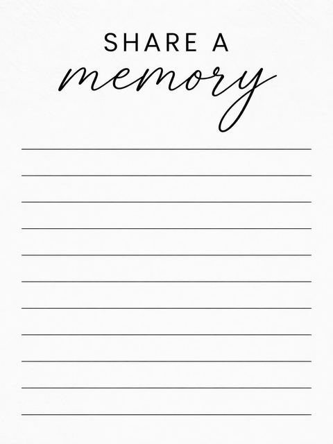 Memory card in the Monochrome Script Minimalist 80th Birthday design