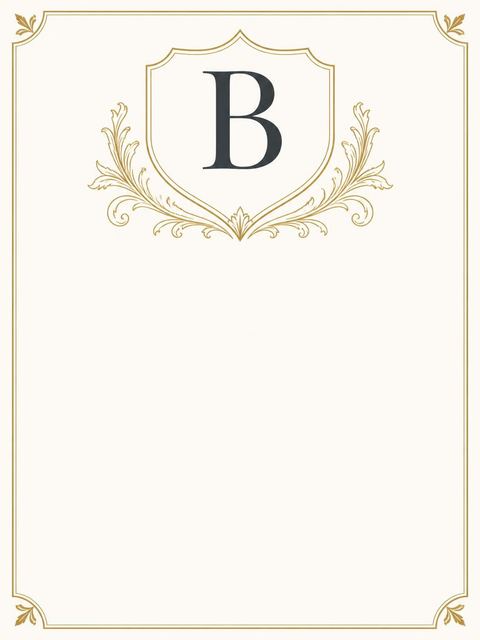 Place card in the Gold Crest Monogram 60th Birthday design