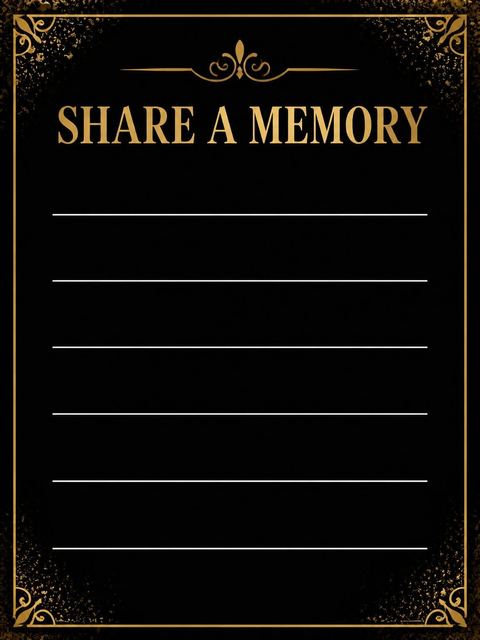 Memory card in the Elegant Gold 75th Birthday Invitation design