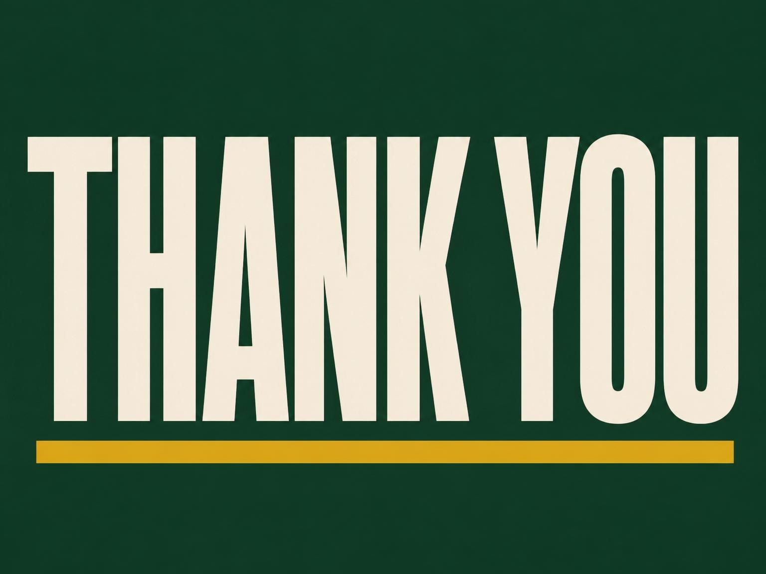 The matching thank-you card for the Forest Green Gold Milestone Birthday invitation