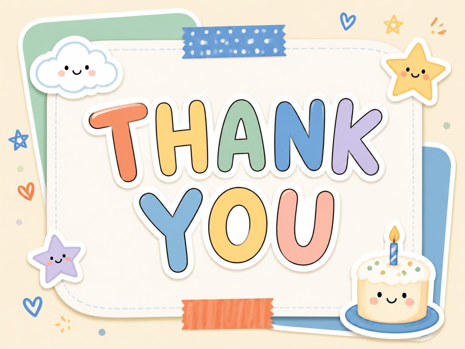The matching thank-you card for the Vintage Biplane Pastel 7th Birthday Invitation invitation