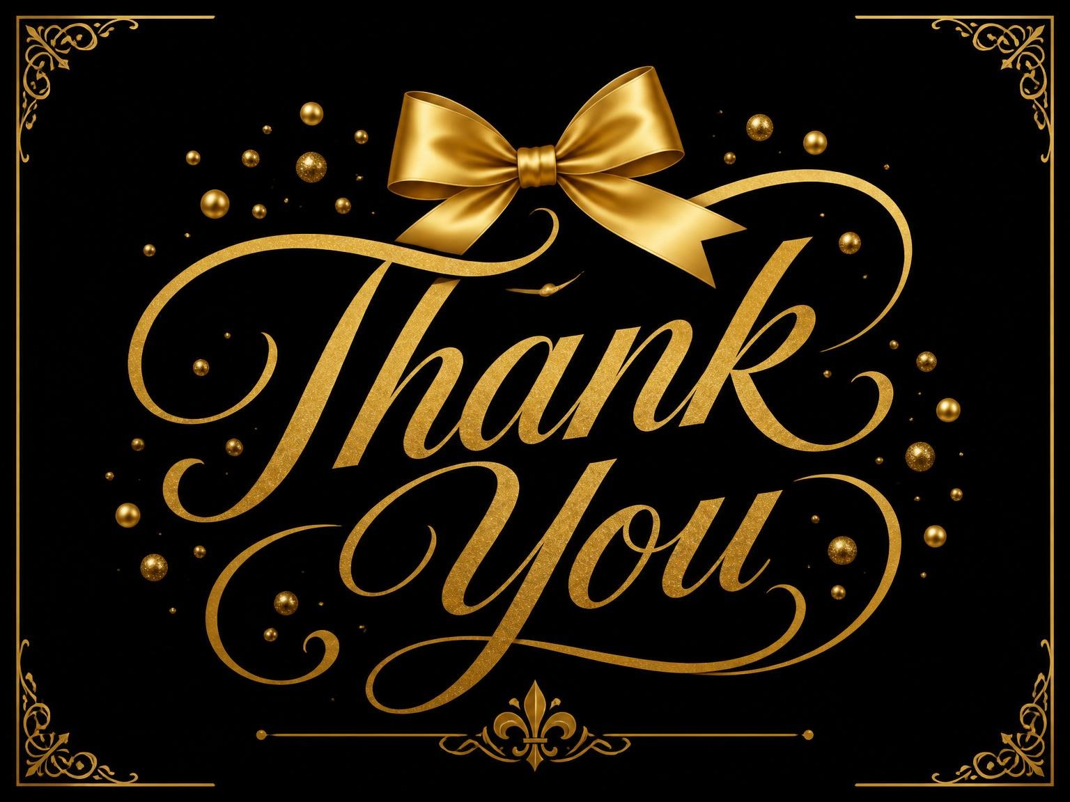 The matching thank-you card for the Gold Champagne Bottle Bridal Shower invitation