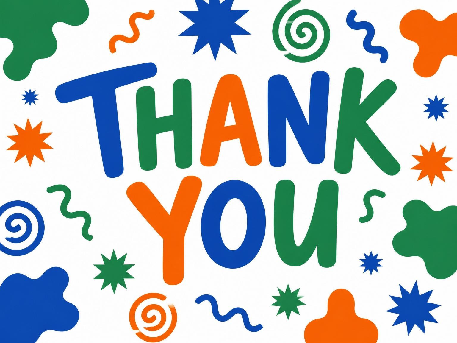 The matching thank-you card for the Memphis Geometric Print Birthday Invitation invitation