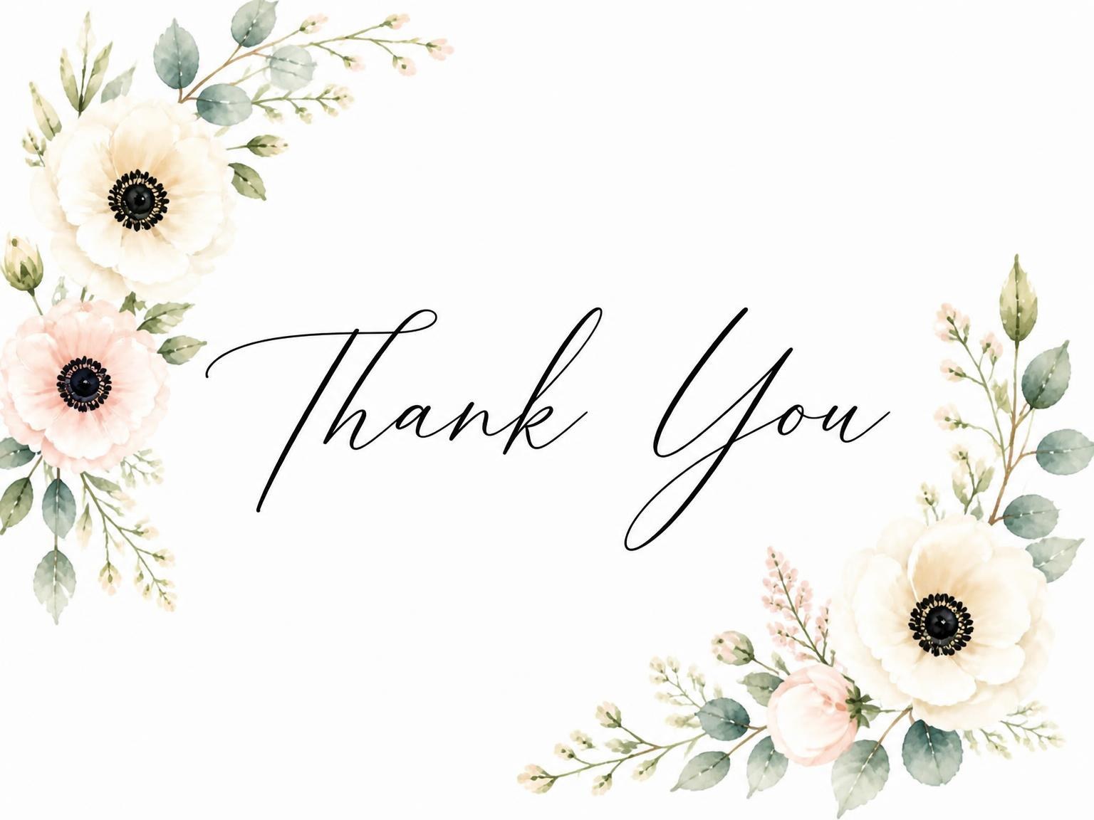 The matching thank-you card for the Eucalyptus Botanical Ivory 25th Birthday Invitation invitation