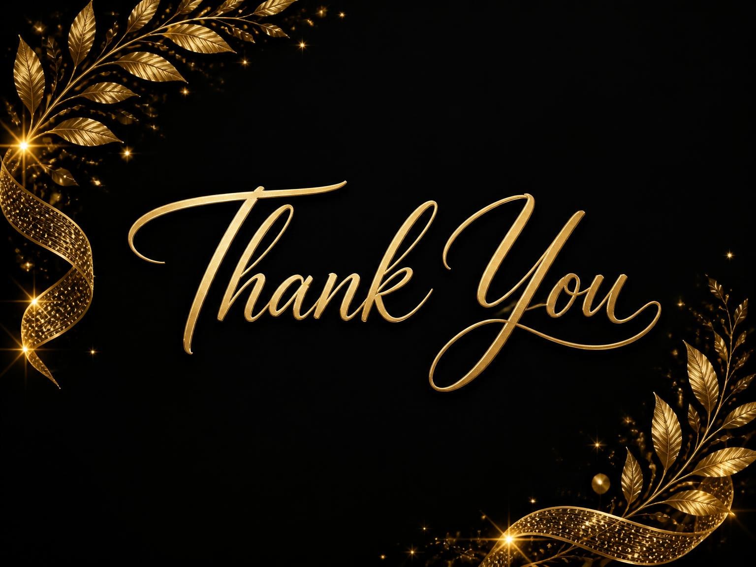 The matching thank-you card for the Black and Gold 22nd Birthday Invitation invitation