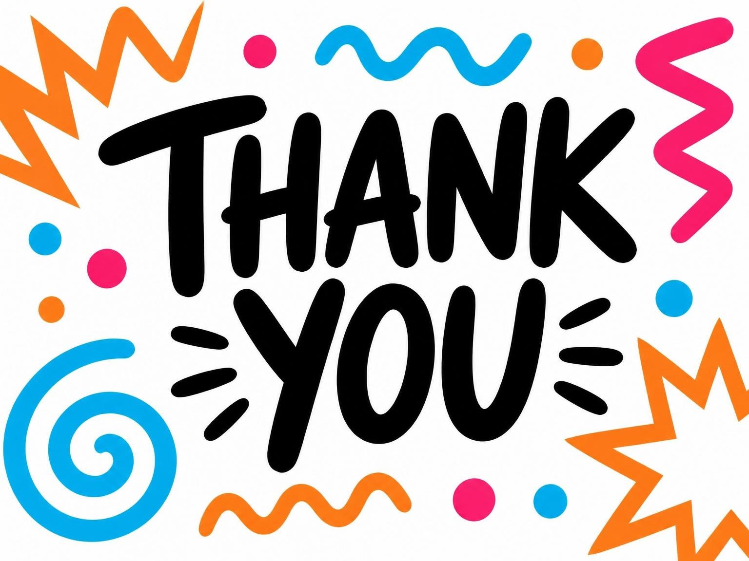 The matching thank-you card for the Neon Geometric 10th Birthday Invitation invitation