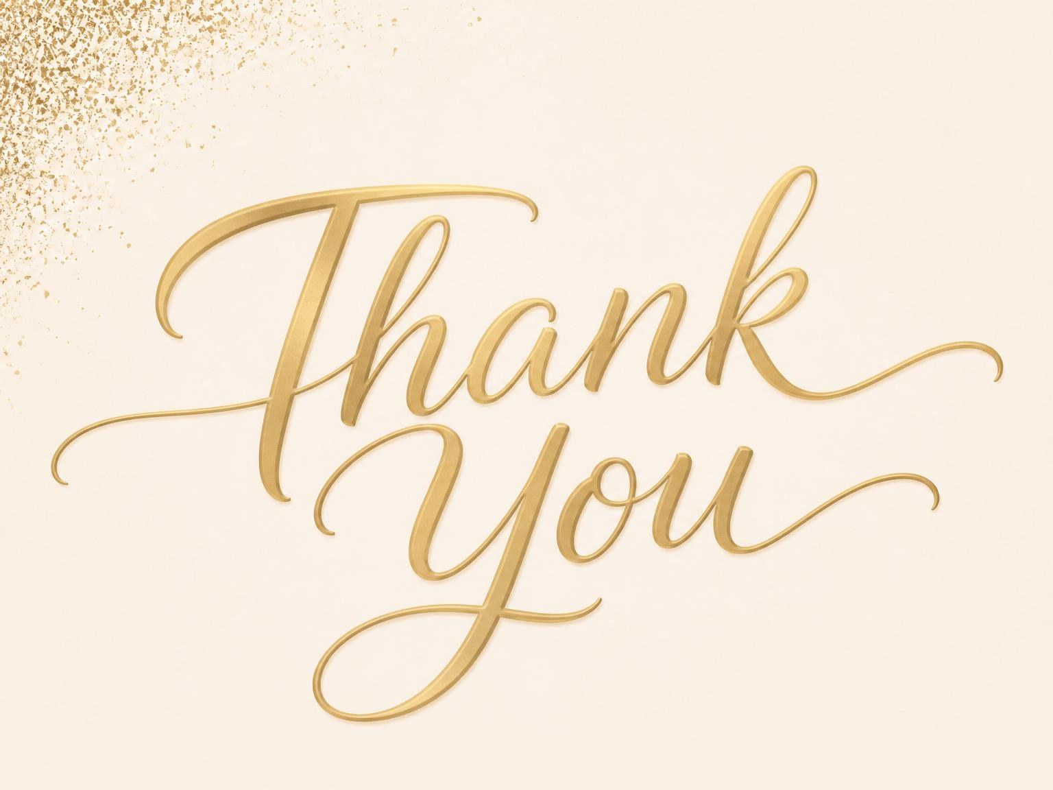 The matching thank-you card for the Elegant 65th Birthday invitation
