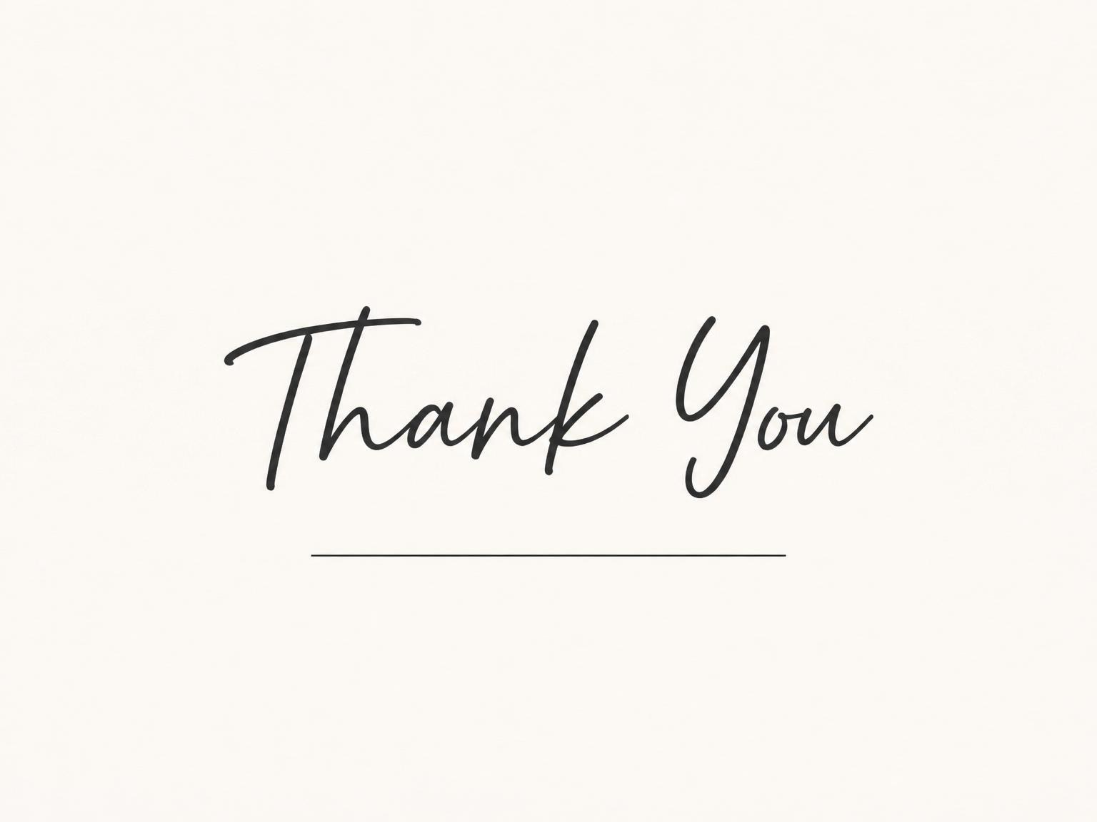 The matching thank-you card for the Cream Black Minimalist 7th Birthday Invitation invitation