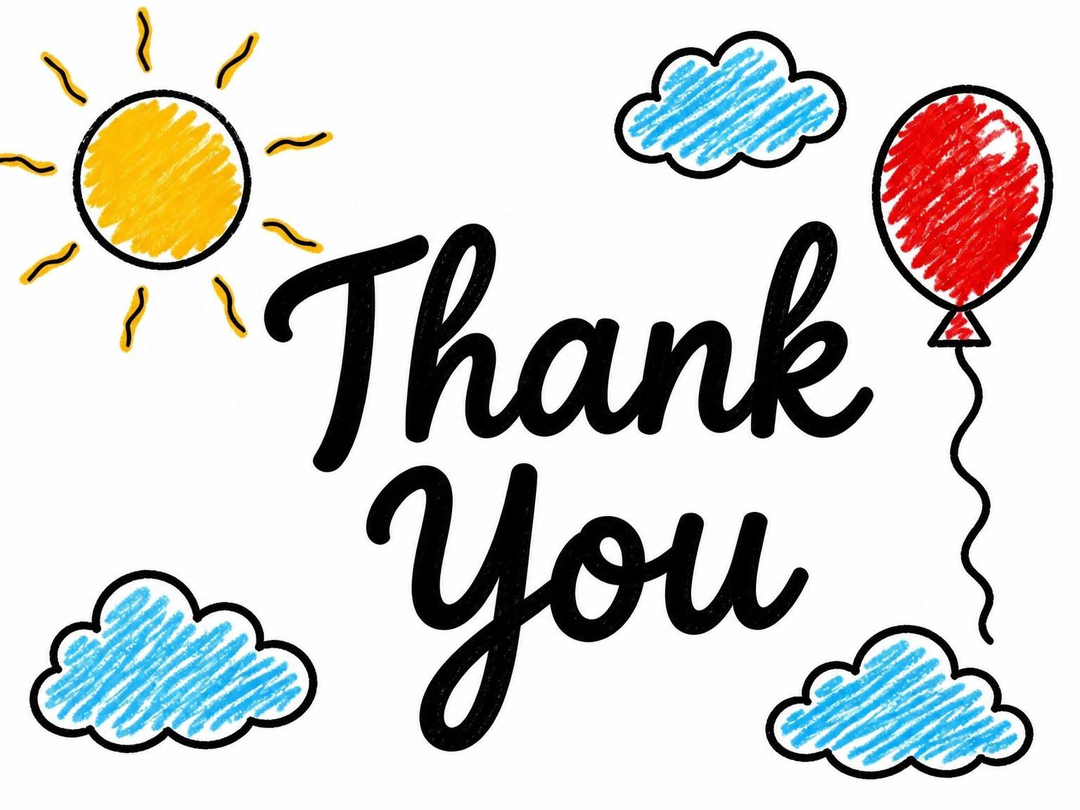 The matching thank-you card for the Crayon Rainbow Number 3rd Birthday Invite invitation