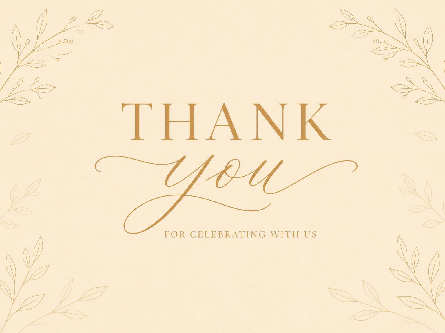 The matching thank-you card for the Willow Sunset Retirement Party Invitation invitation