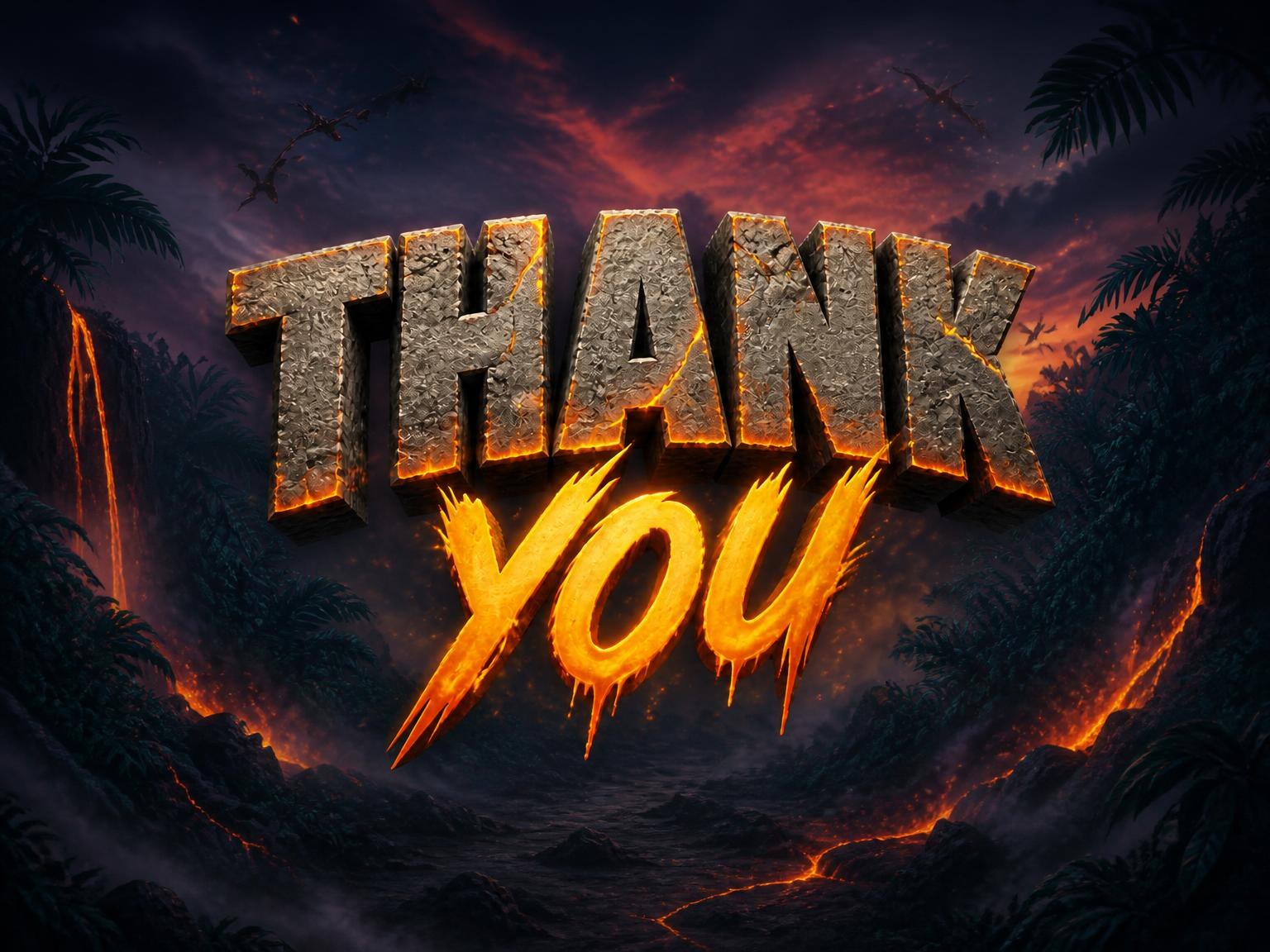 The matching thank-you card for the Roaring T-Rex Dino 6th Birthday invitation