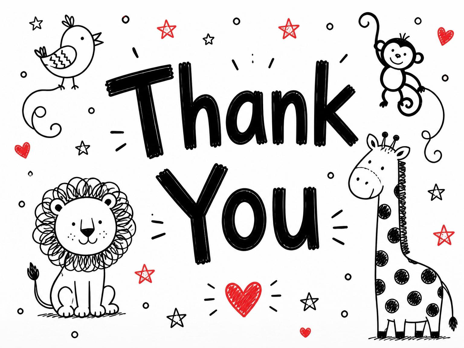 The matching thank-you card for the Safari First Birthday invitation
