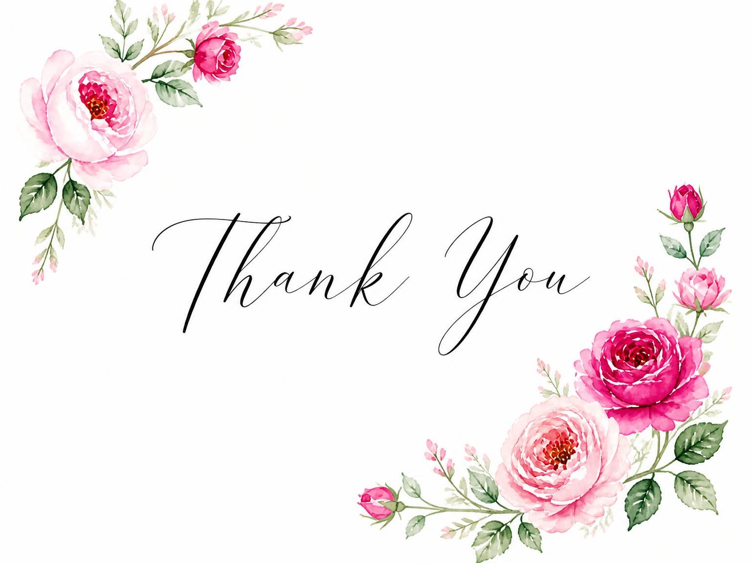 The matching thank-you card for the Fuchsia Zinnia Arch 25th Birthday Invitation invitation