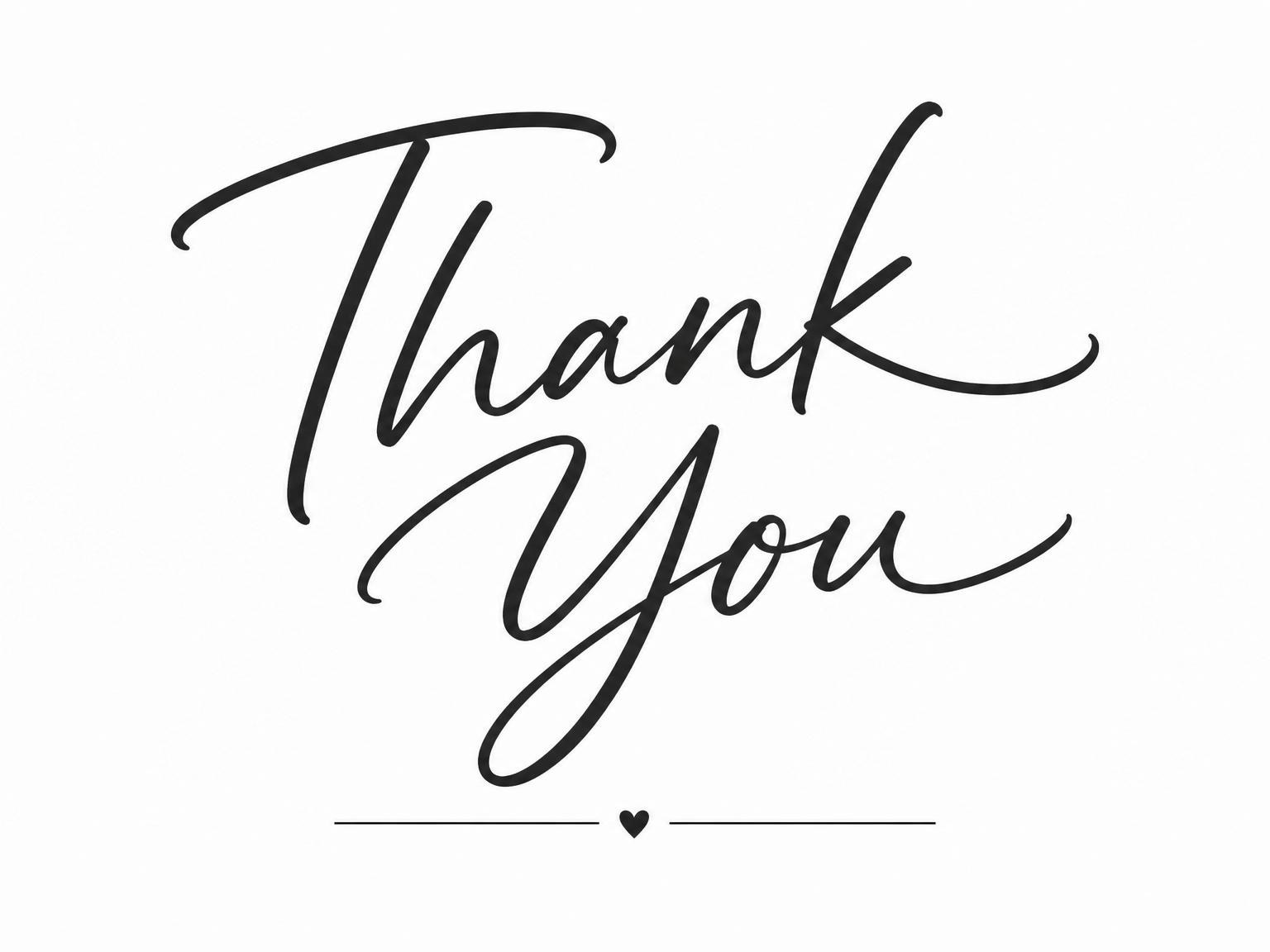 The matching thank-you card for the Minimalist Script Milestone Birthday Invitation invitation