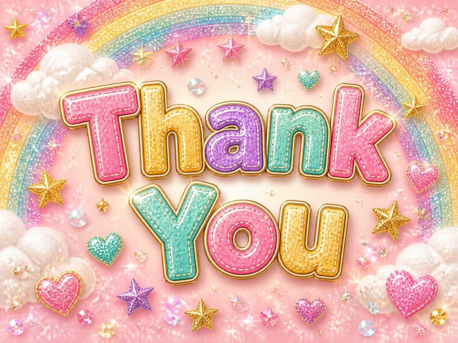 The matching thank-you card for the Glitter Unicorn 1st Birthday Invitation invitation