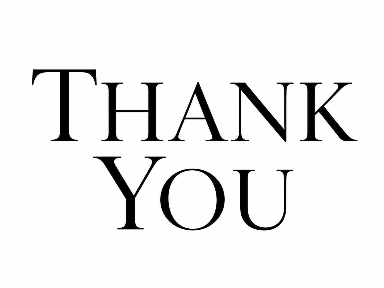 The matching thank-you card for the Minimalist Black Serif 18th Birthday invitation