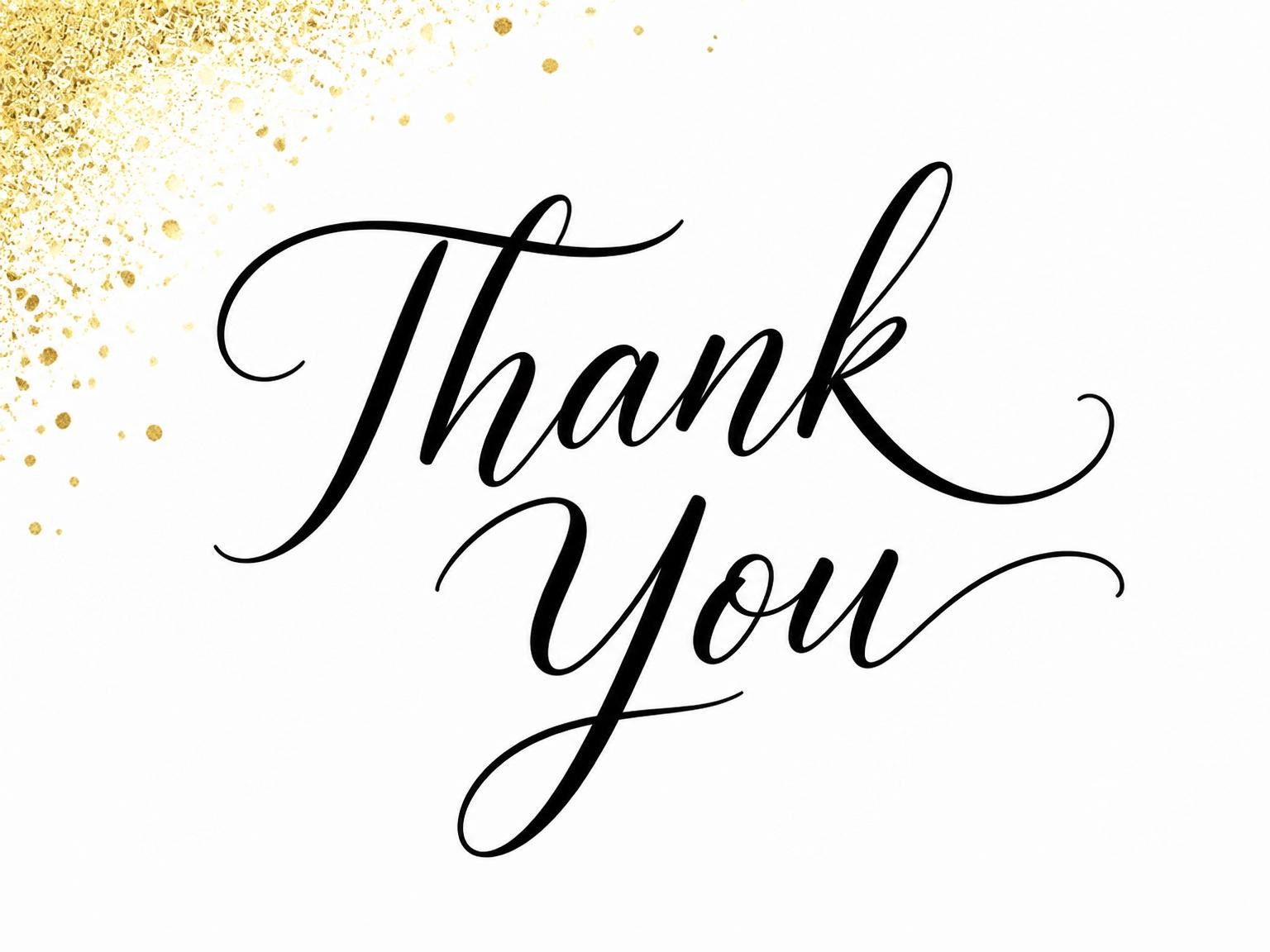 The matching thank-you card for the Gold 3D Numeral 18th Birthday invitation
