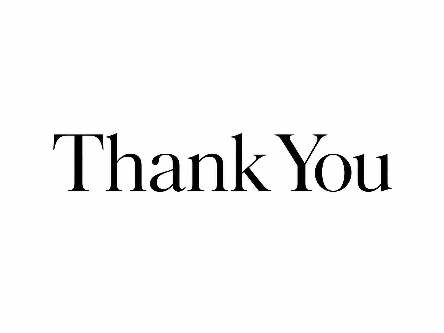 The matching thank-you card for the Minimalist Black Serif 18th Birthday Invitation invitation