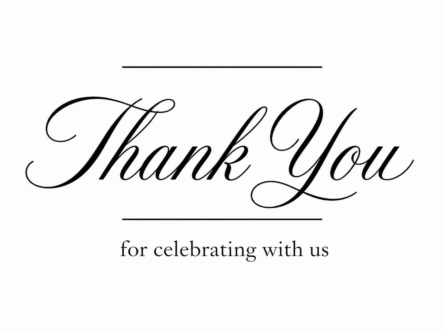 The matching thank-you card for the Monochromatic Monogram Minimalist 25th Birthday Invitation invitation