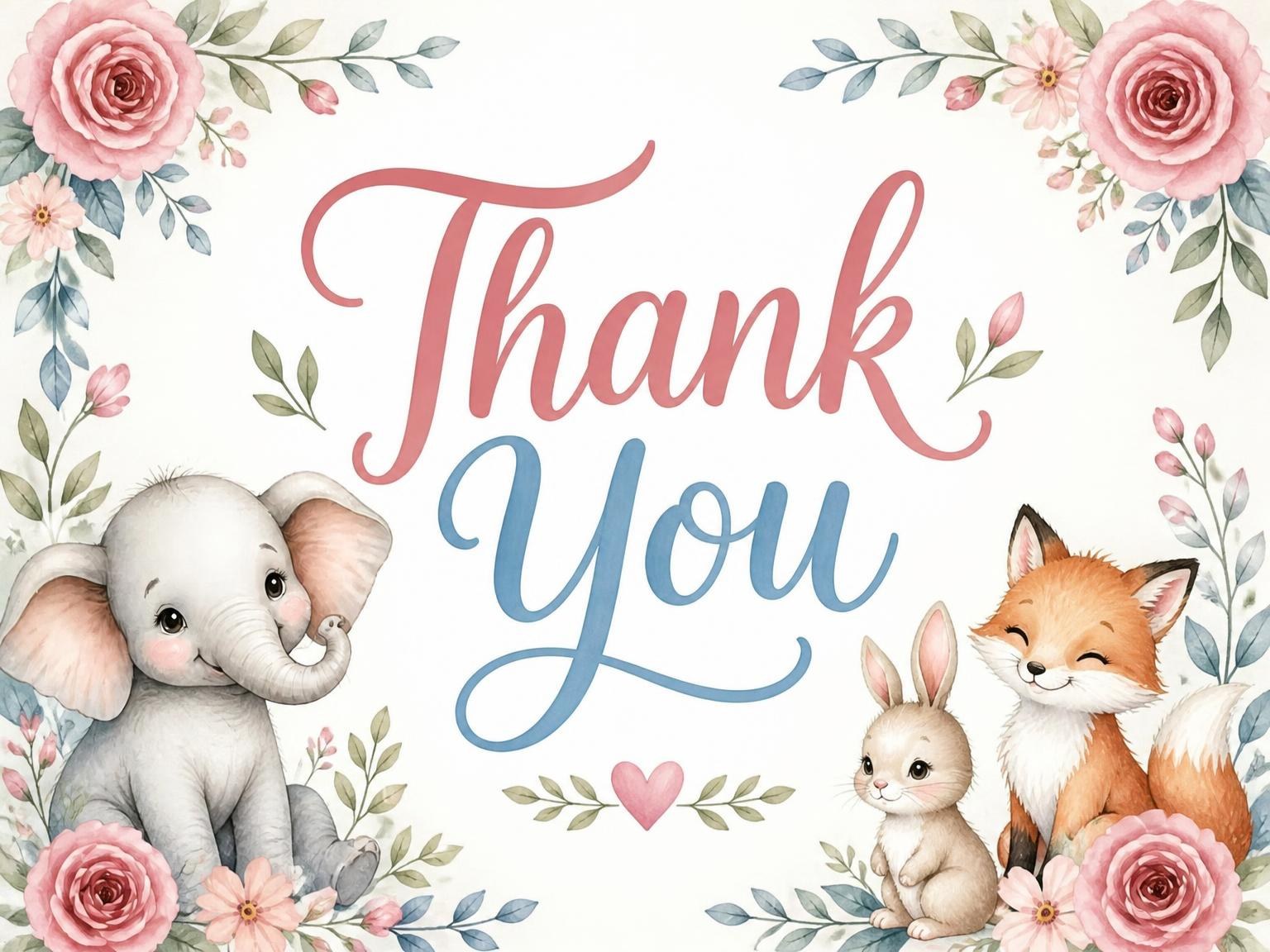 The matching thank-you card for the Wooden Block First Birthday Invitation invitation