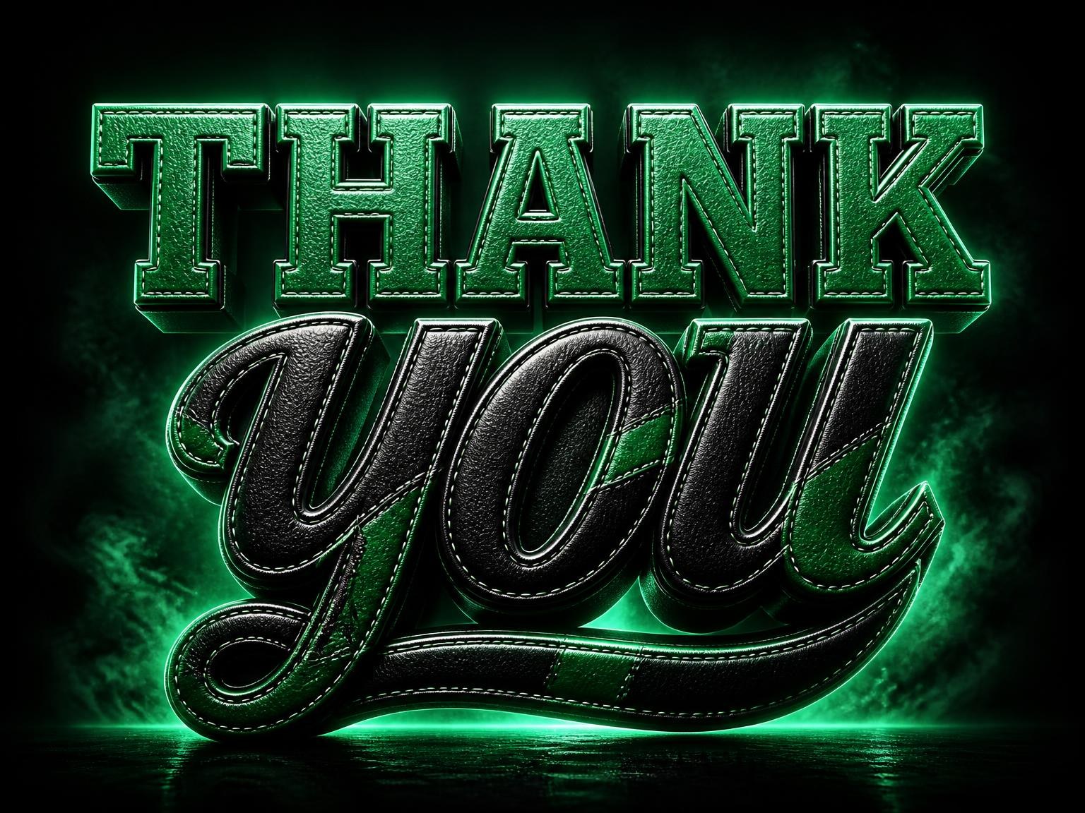 The matching thank-you card for the Neon Sports 7th Birthday Invitation invitation
