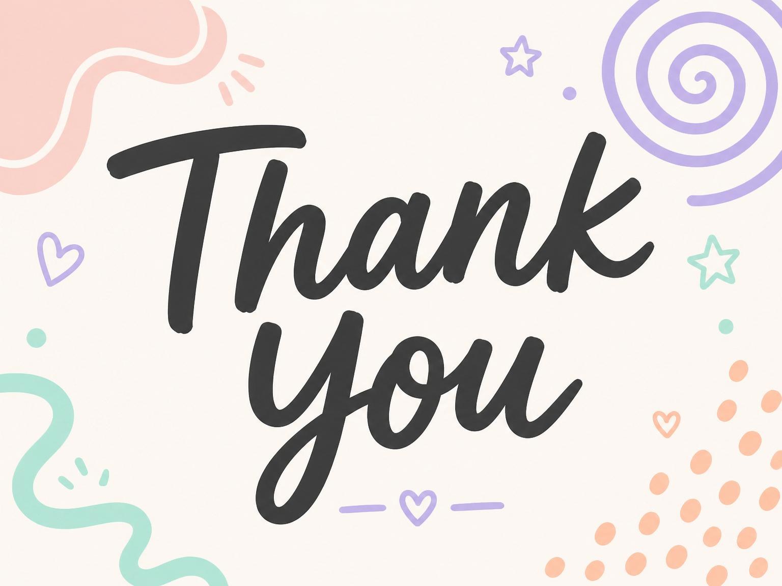 The matching thank-you card for the Pastel Memphis Geometric 1st Birthday invitation