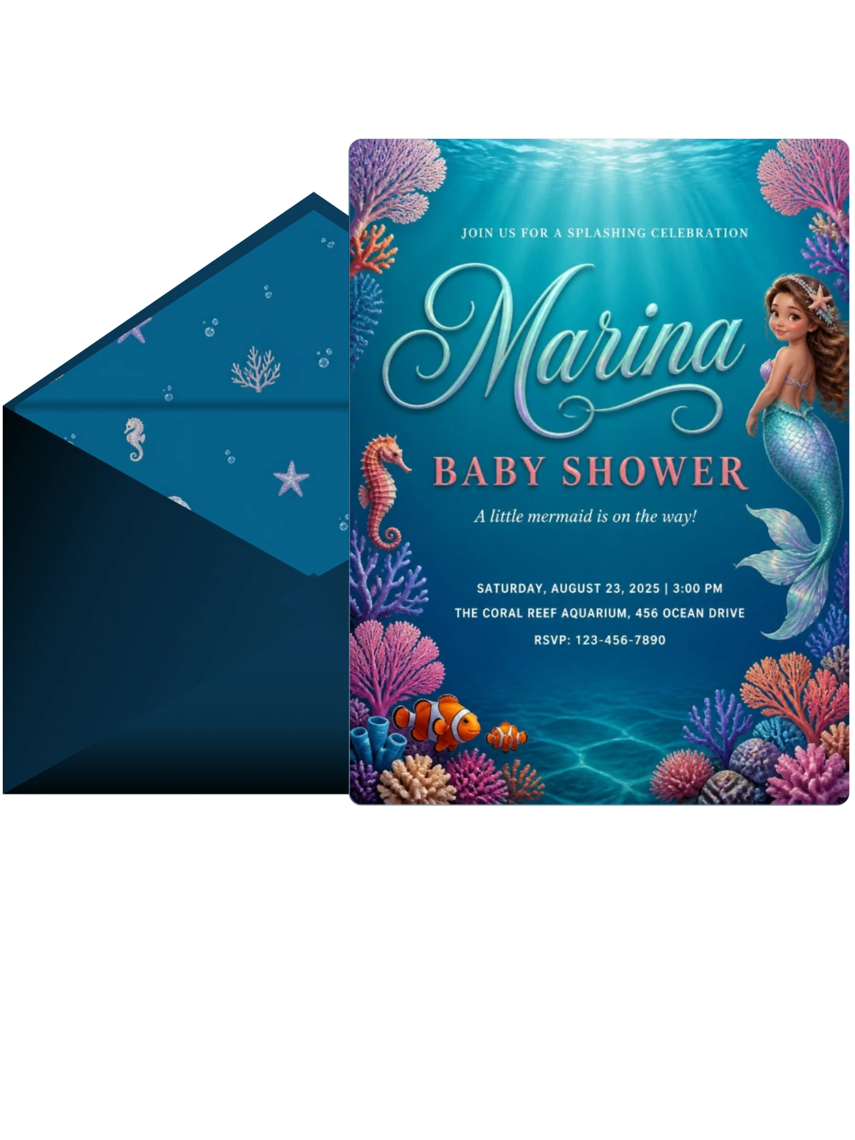 Deep Sea Mermaid Baby Shower