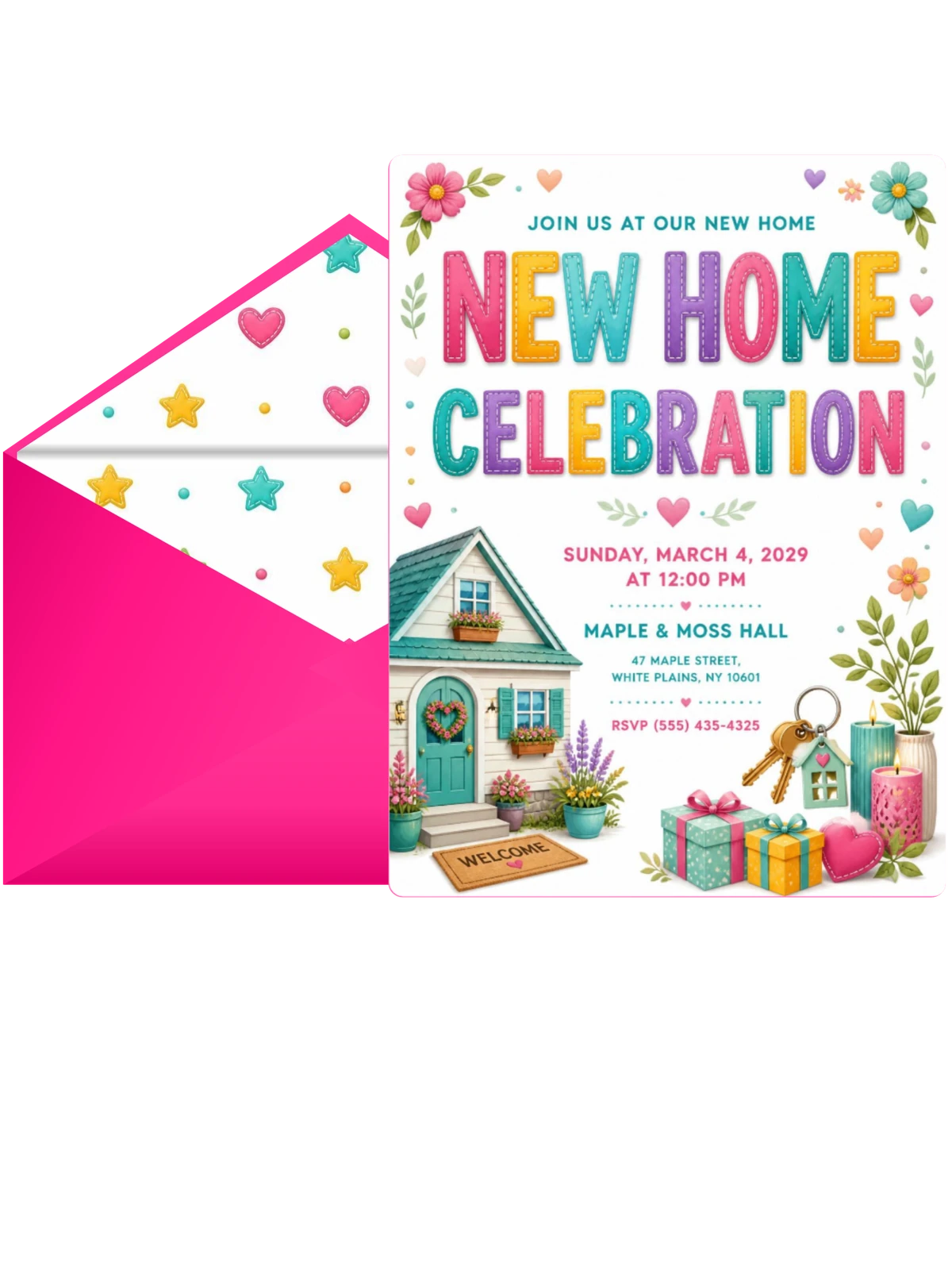 Cottage Housewarming Invitation