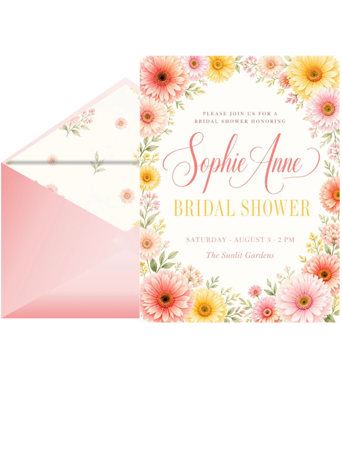 Sunny Daisy Bridal Shower Invitation