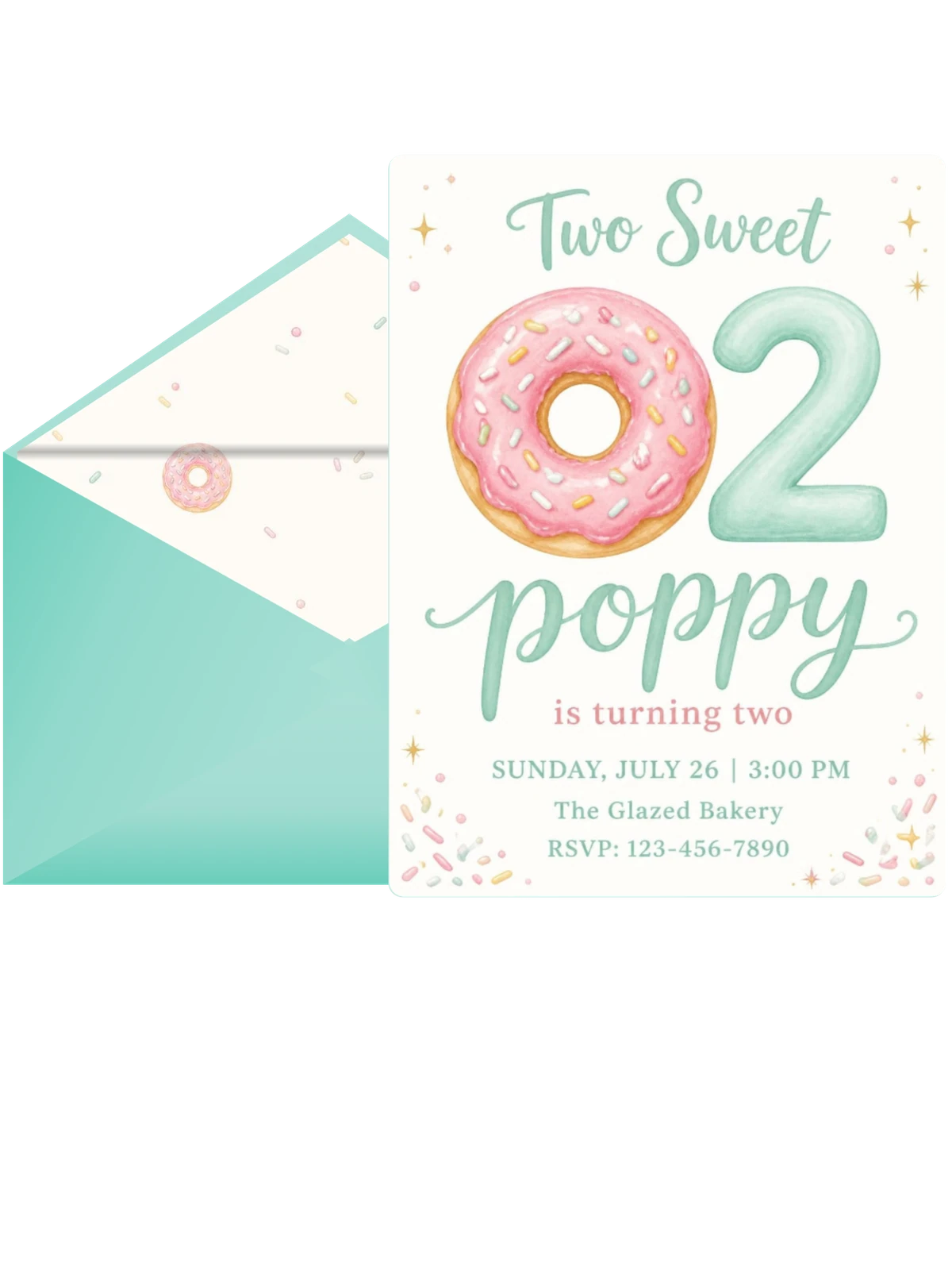 Pink Donut Pastel 2nd Birthday