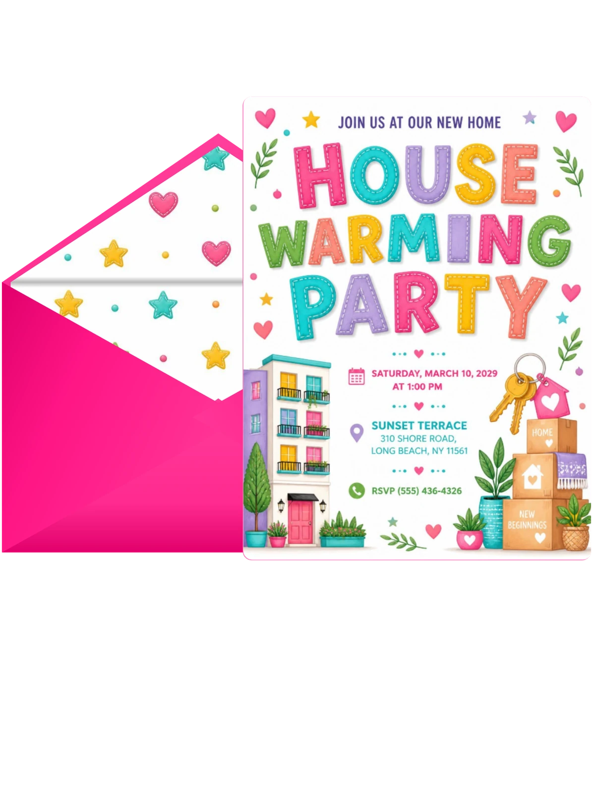 House Keys Housewarming Party Invitation