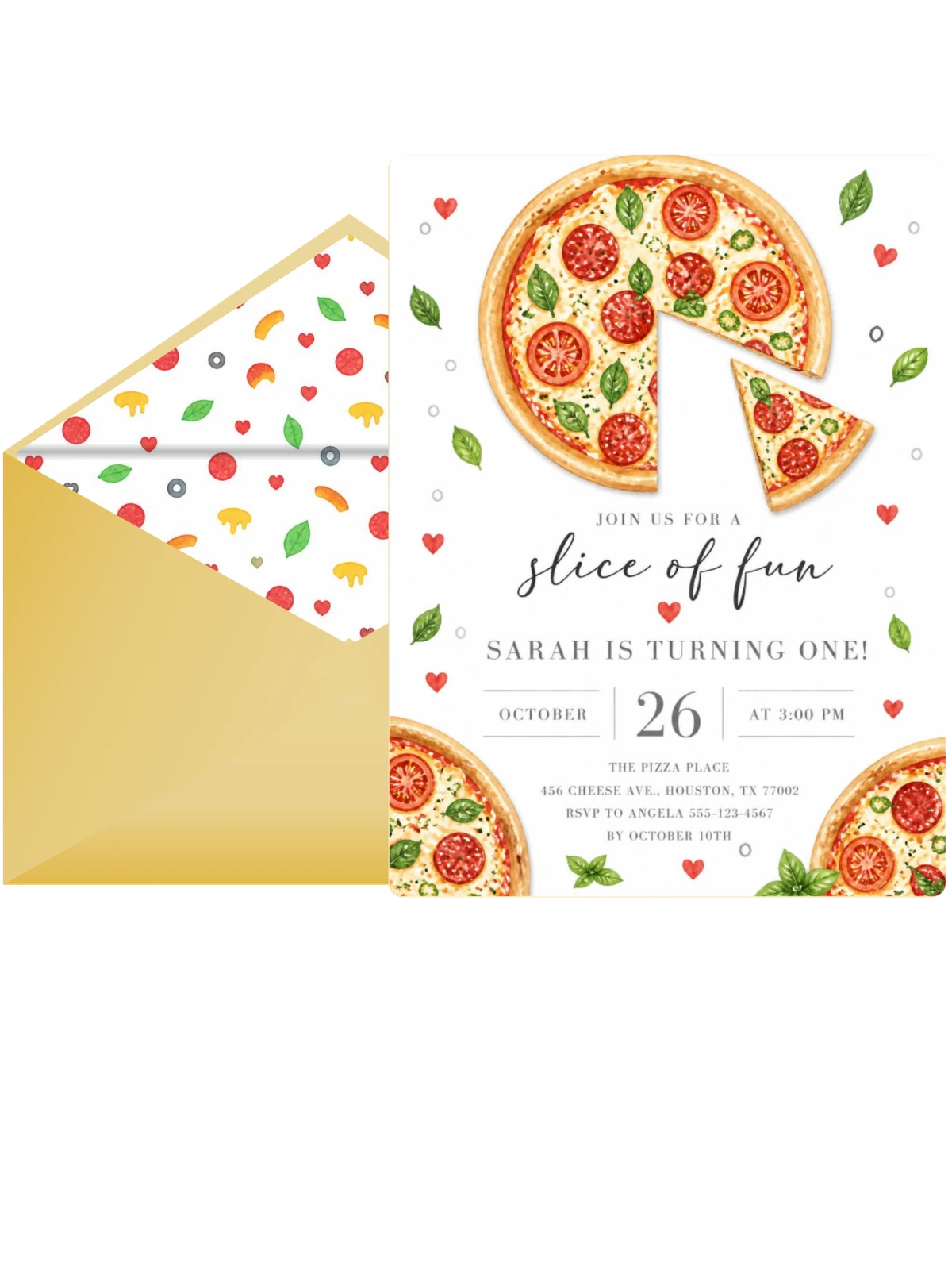 Slice of Fun Pizza 1st Birthday